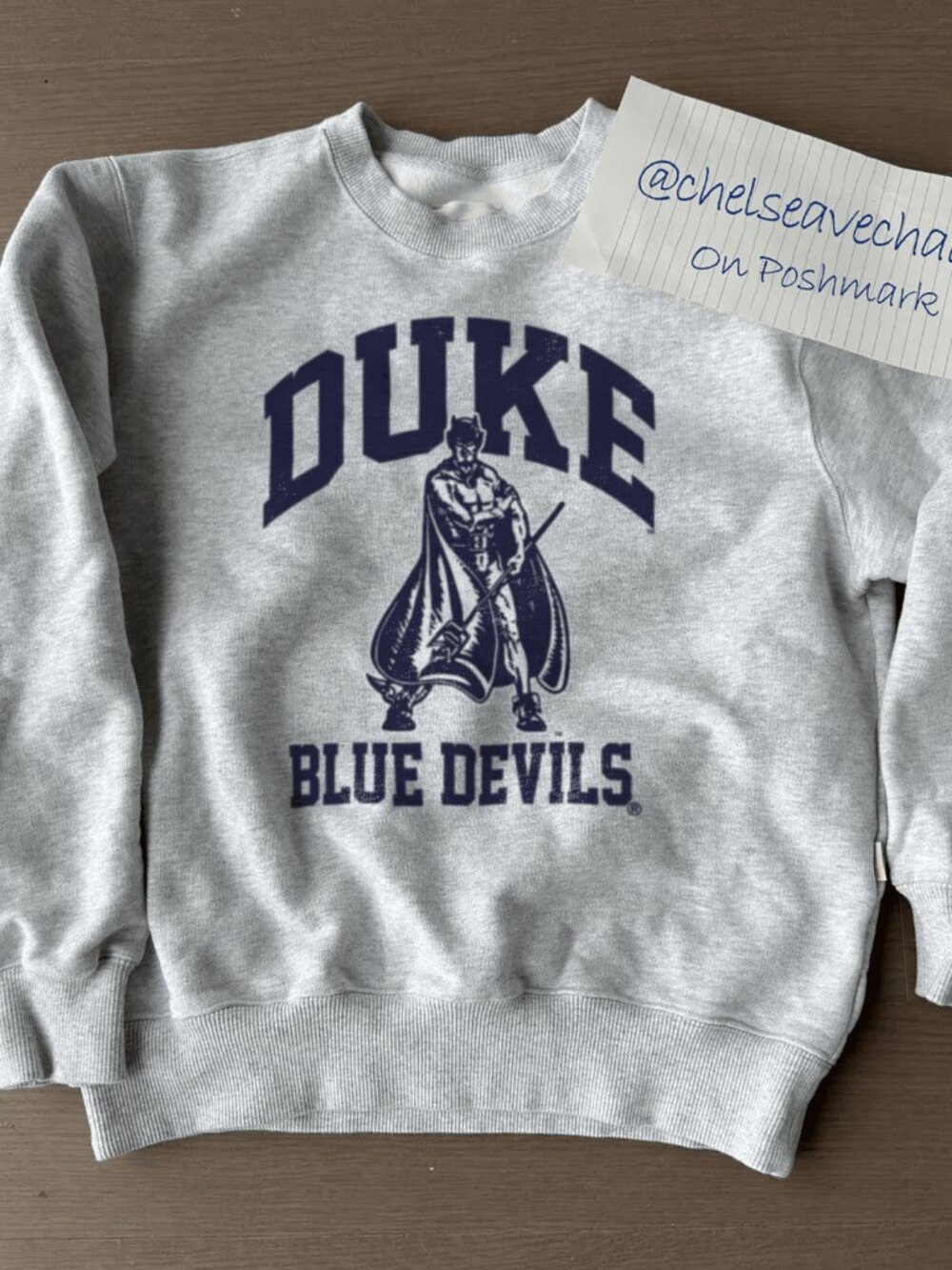 Vintage 90s Duke Blue Devils NCAA Sweatshirt, Duke University Crewneck Shirt Tee